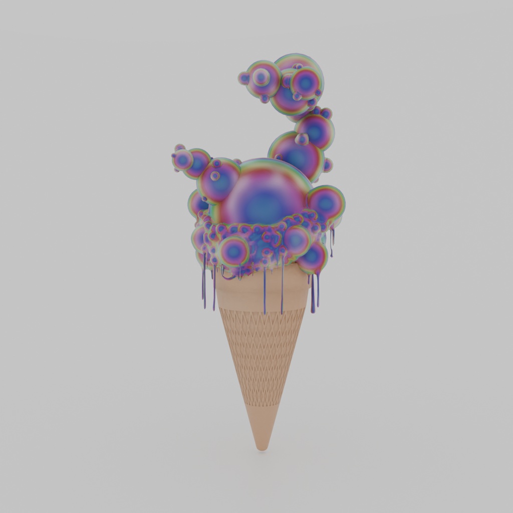 【Blender】ヨグ＝ソトースのソフトクリーム Yog-Sothoth soft serve ice cream