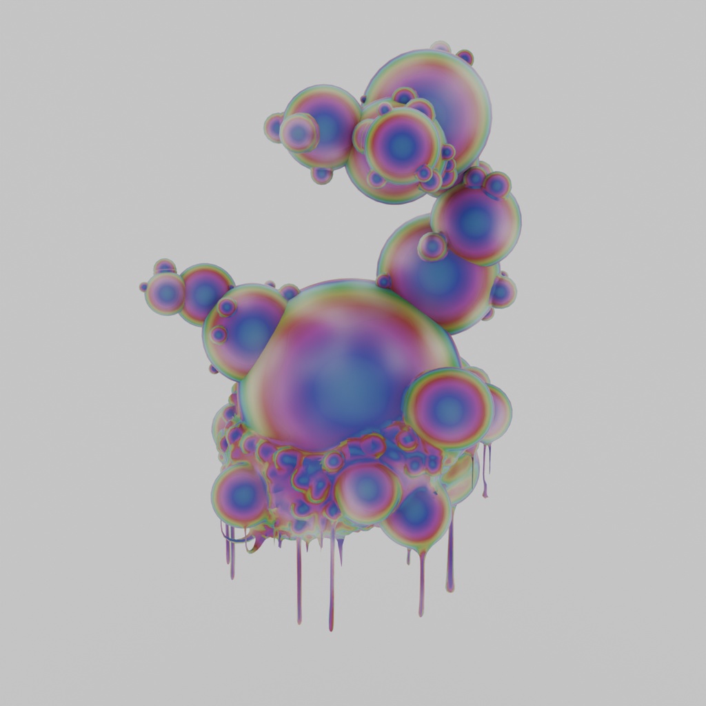 【Blender】ヨグ=ソトースのソフトクリーム Yog-Sothoth soft serve ice cream