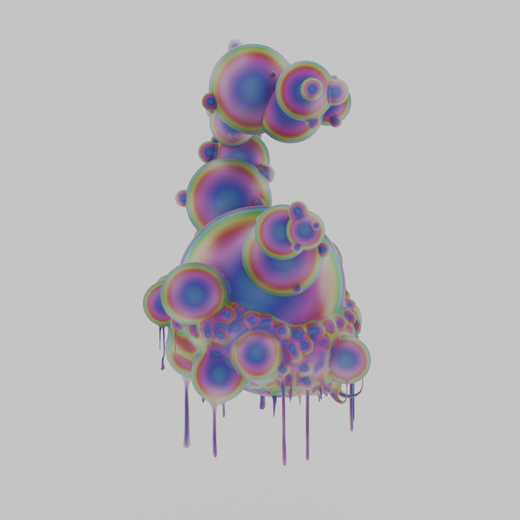 【Blender】ヨグ=ソトースのソフトクリーム Yog-Sothoth soft serve ice cream