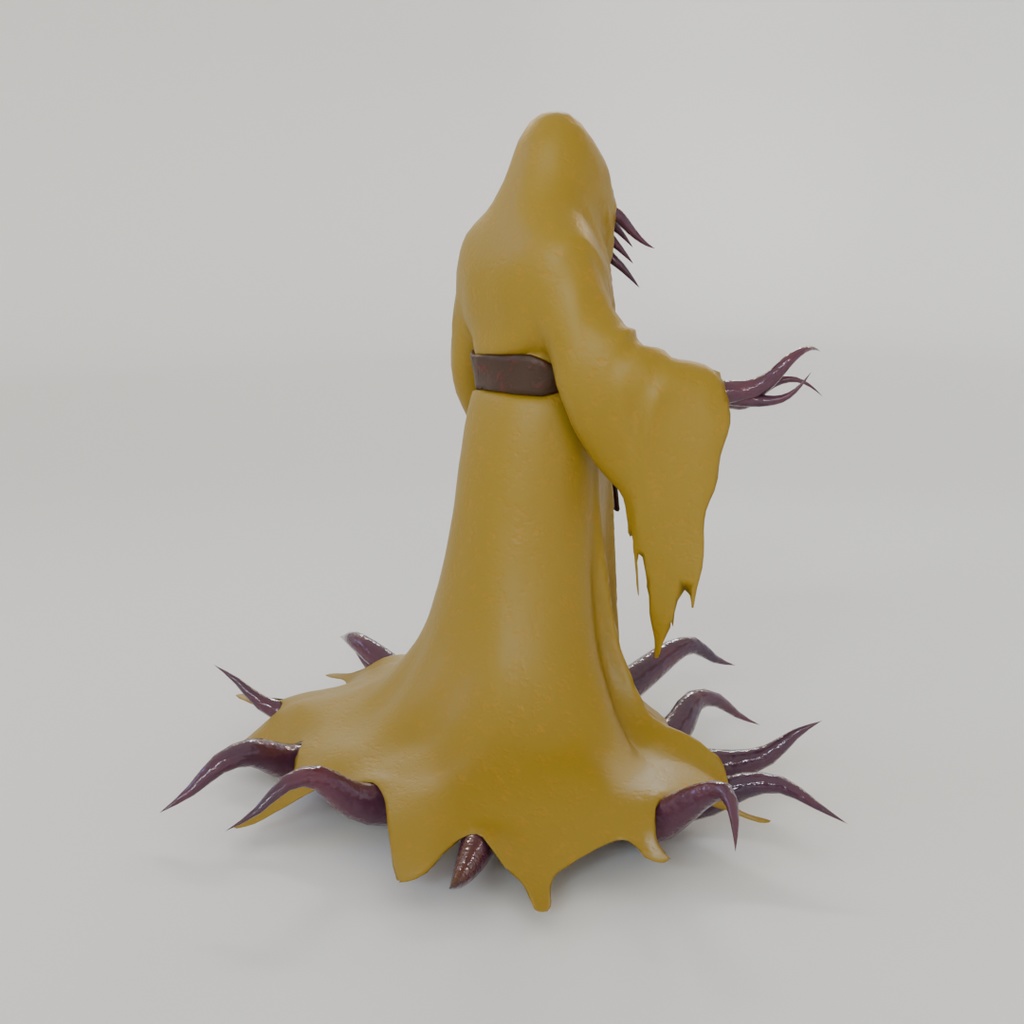 【Blender】黄衣の王 ハスター Yellow-robed king Hastur