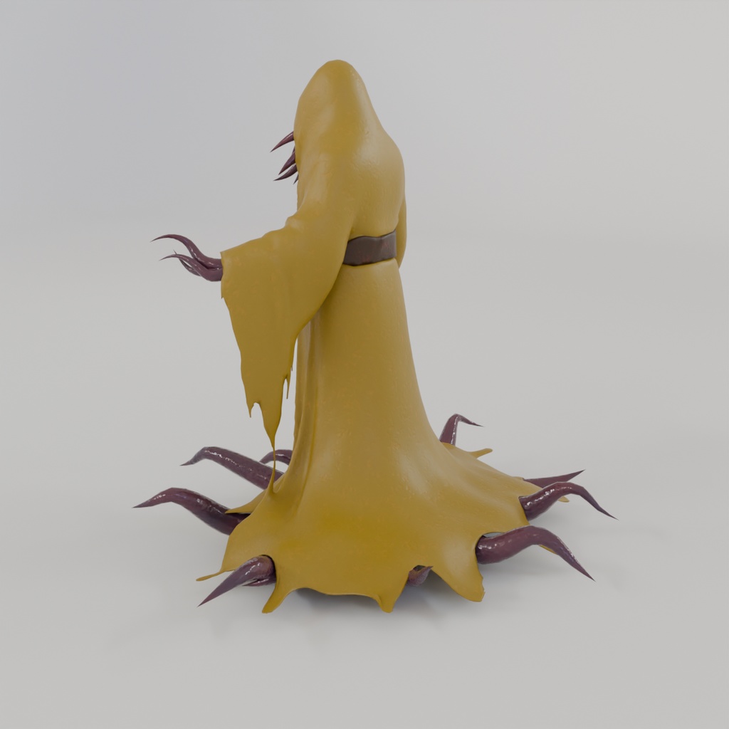 【Blender】黄衣の王 ハスター Yellow-robed king Hastur