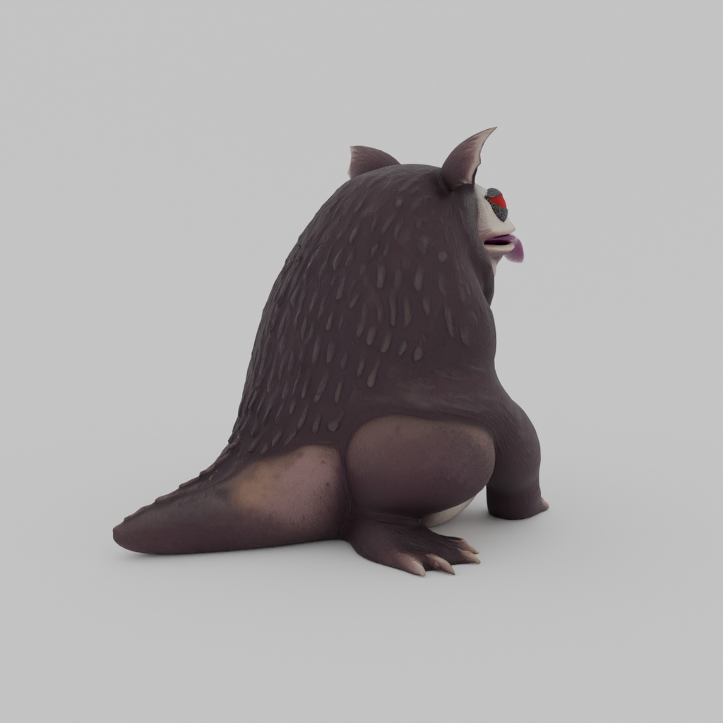 【Blender】異形の旧支配者 ツァトゥグァ Great Old Ones Tsathoggua