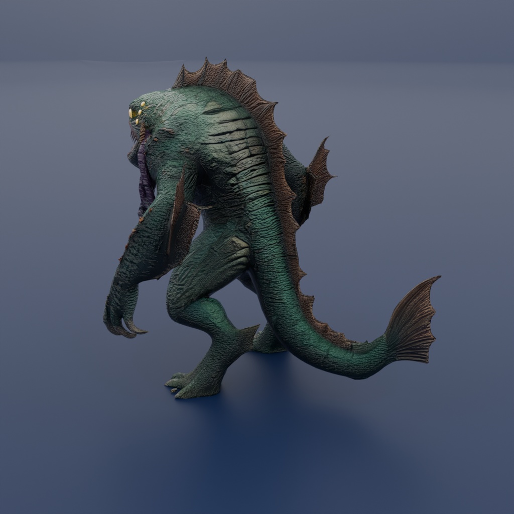【Blender】父なるダゴン Father Dagon