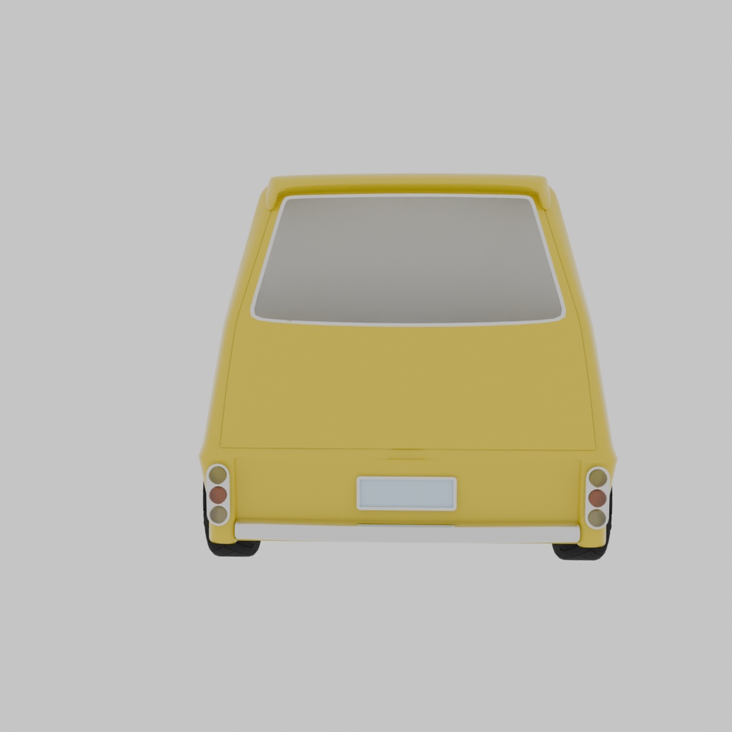 【Blender】コンパクトカー Compact car