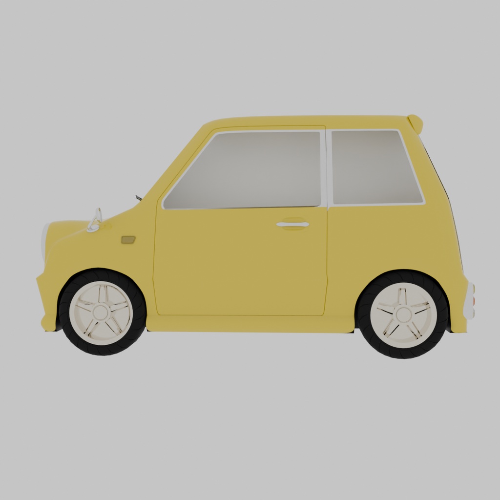 【Blender】コンパクトカー Compact car