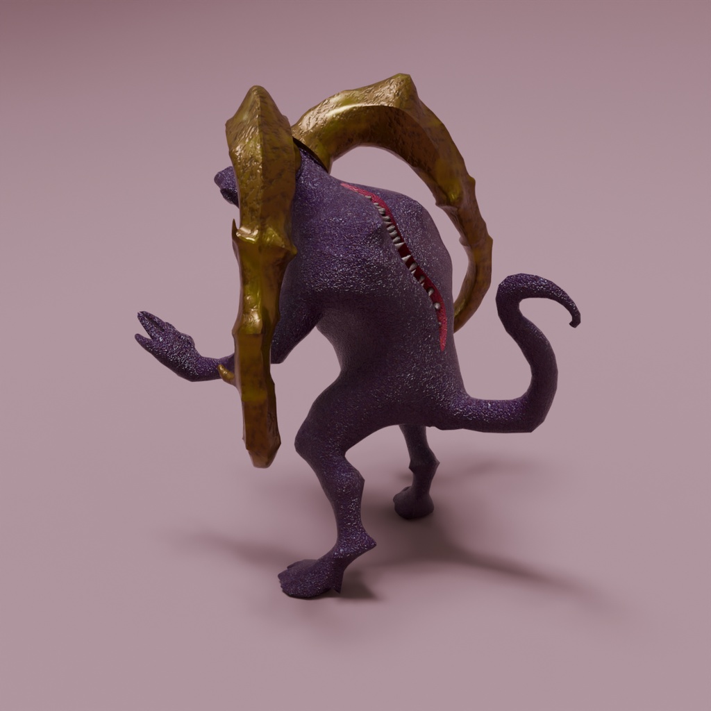 【Blender】黒山羊 シュブ=ニグラス Black goat Shub-Niggrath