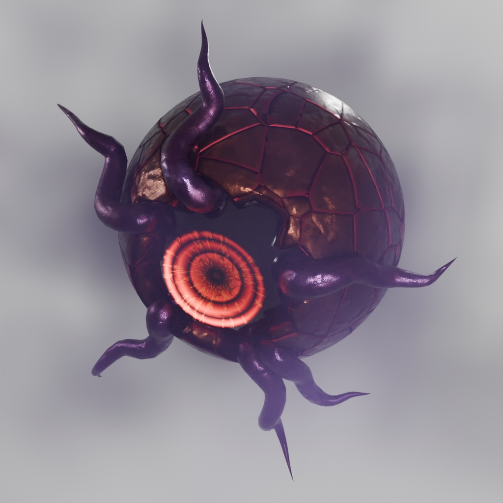 【Blender】先触れなるものグロース Predecessor Ghroth