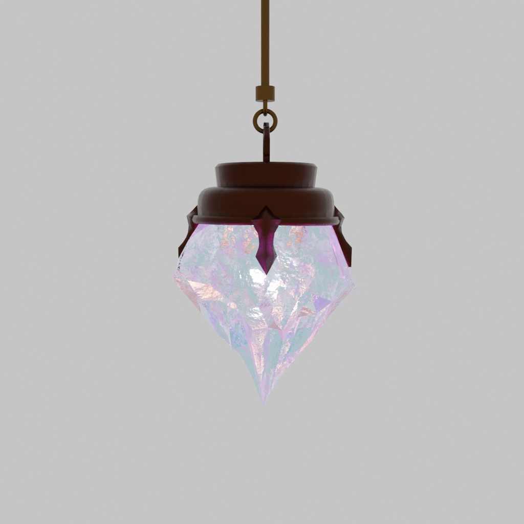 【Blender】クリスタルのランタン Crystal Lanterns