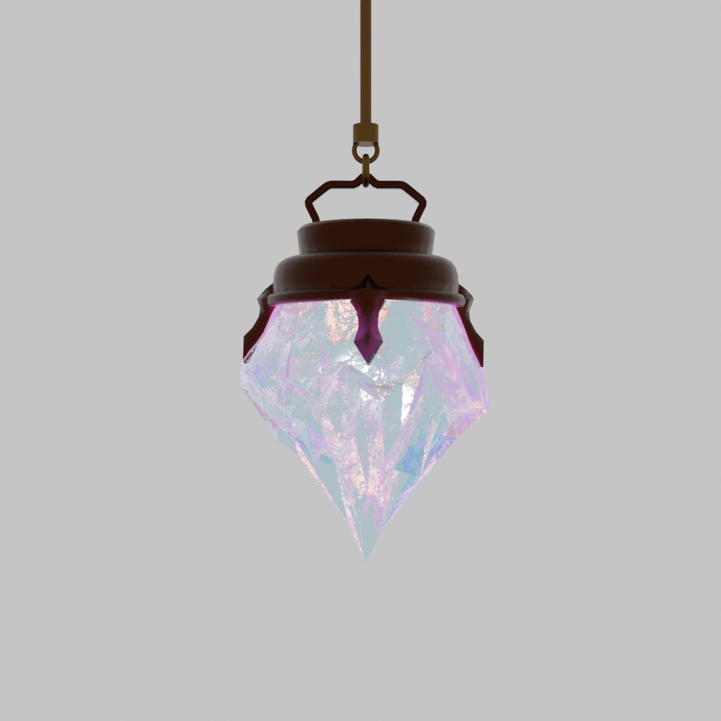 【Blender】クリスタルのランタン Crystal Lanterns
