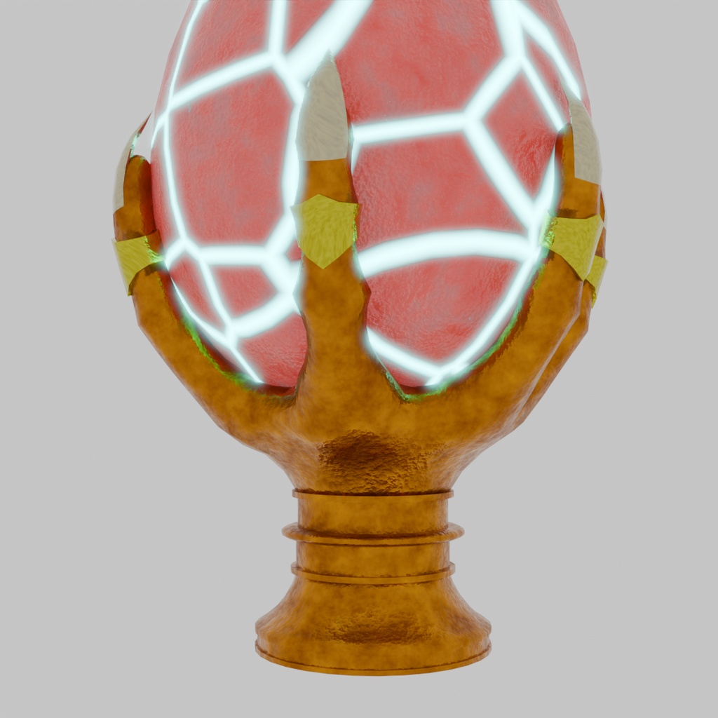 【Blender】ファンタジーエッグランプ Fantasy egg lamp