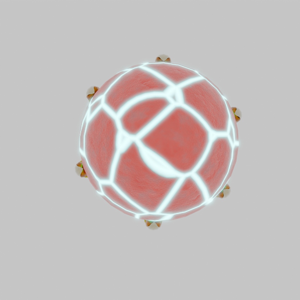 【Blender】ファンタジーエッグランプ Fantasy egg lamp