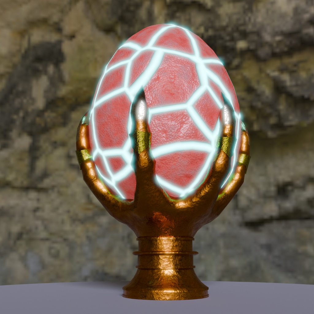 【Blender】ファンタジーエッグランプ Fantasy egg lamp