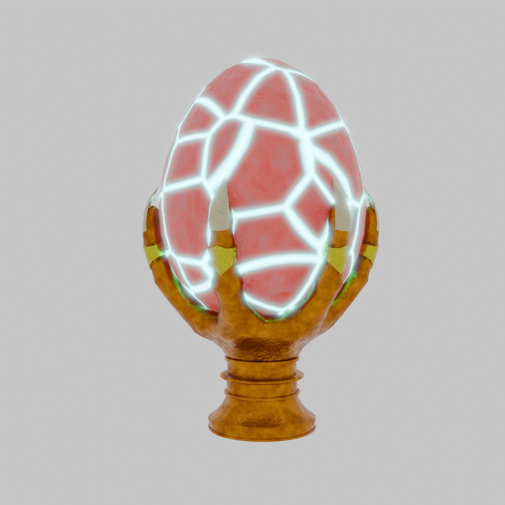 【Blender】ファンタジーエッグランプ Fantasy egg lamp