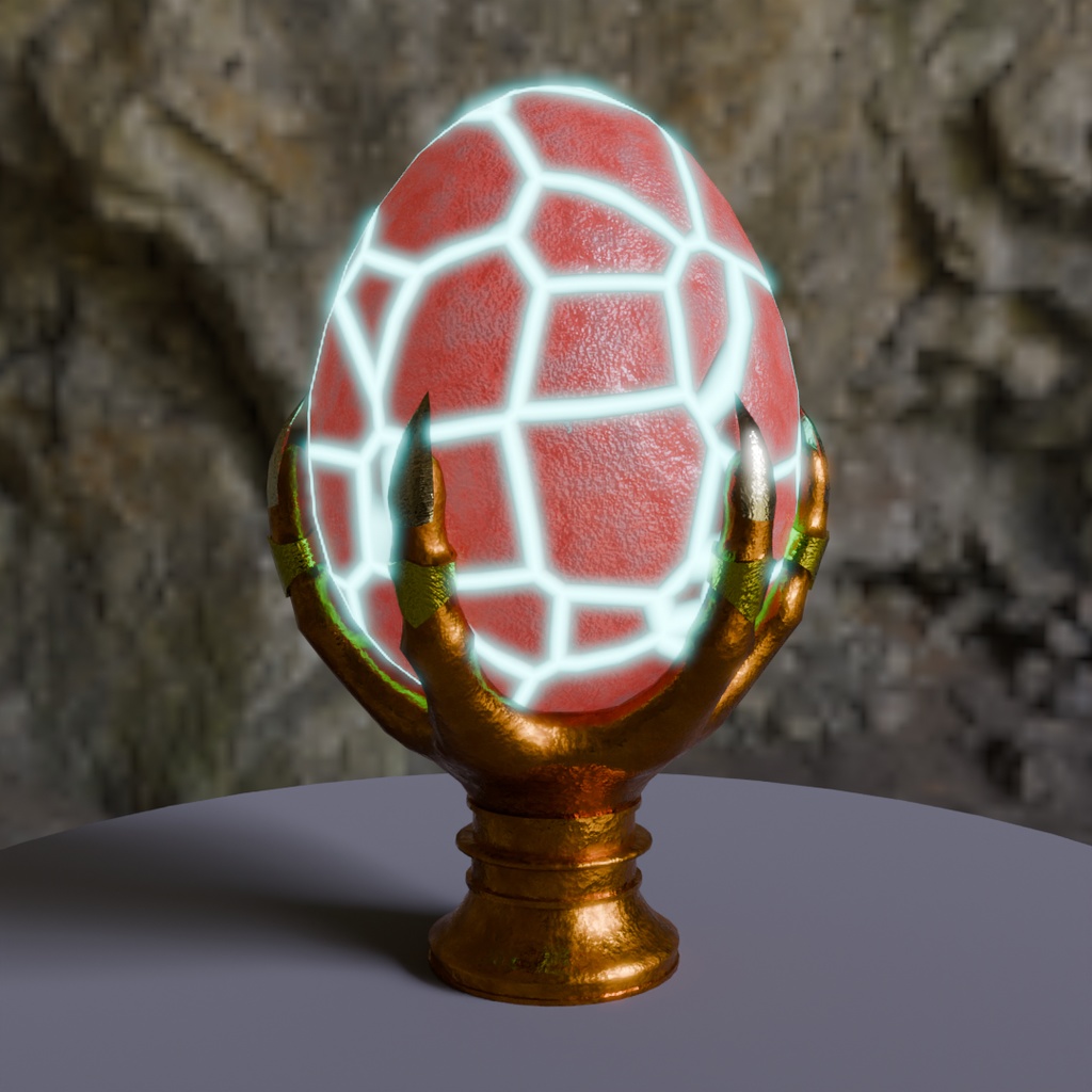 【Blender】ファンタジーエッグランプ Fantasy egg lamp