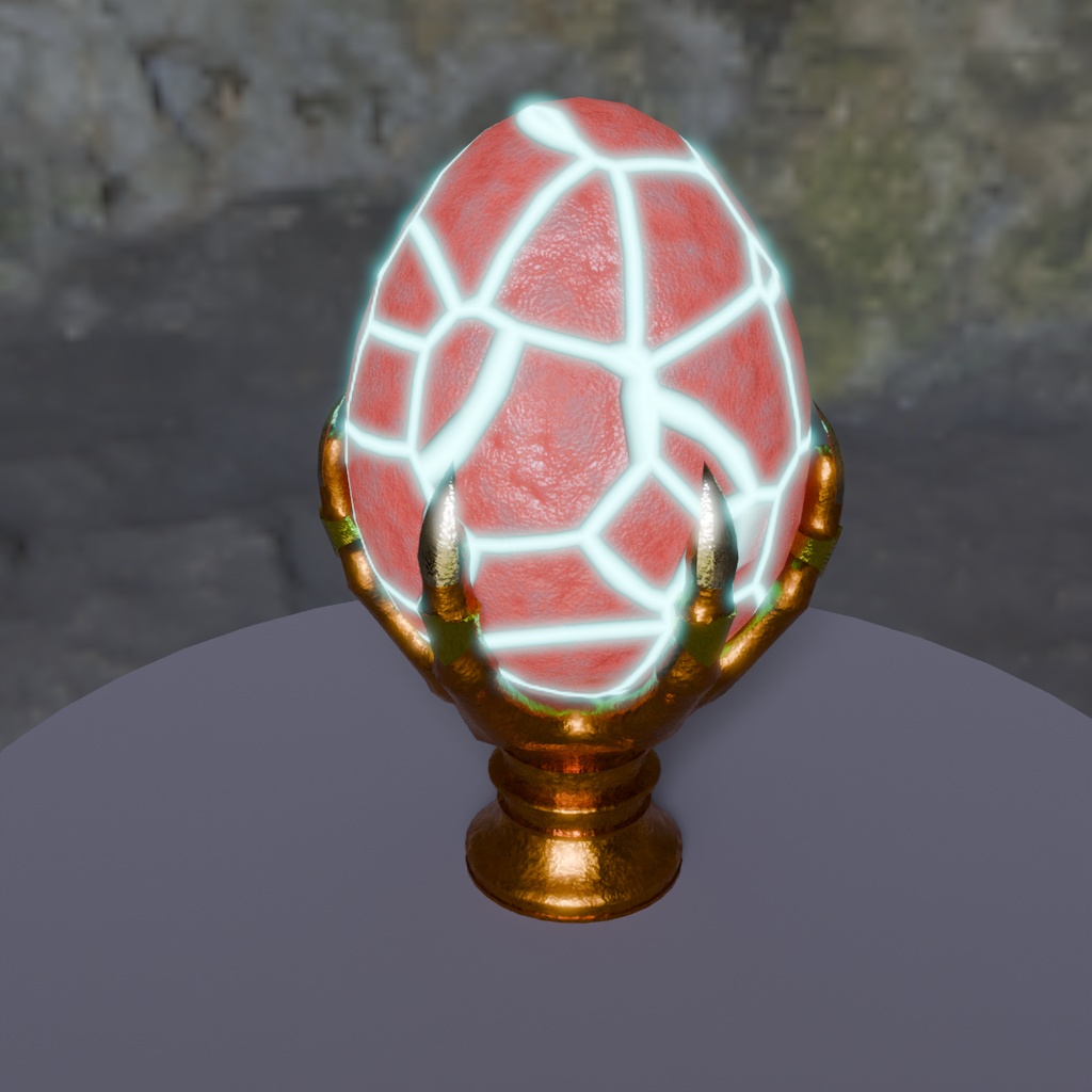 【Blender】ファンタジーエッグランプ Fantasy egg lamp