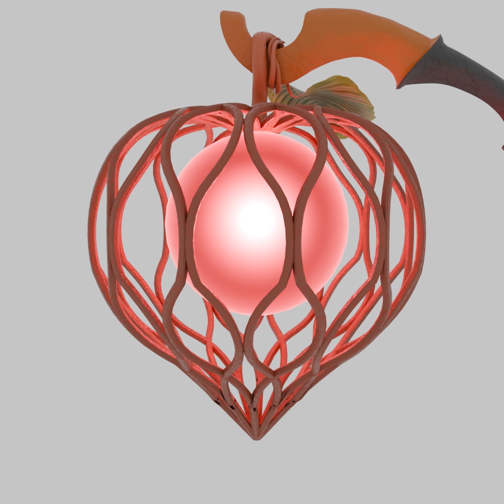 【Blender】燈果杖 Lanternfruit Staff