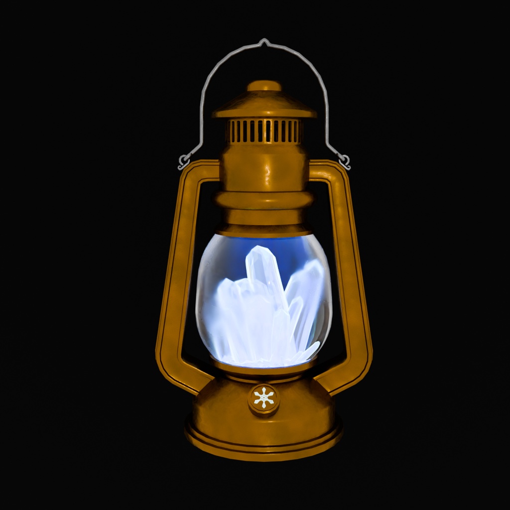 【Blender】四属性魔法のランタン Four Attribute Magic Lantern