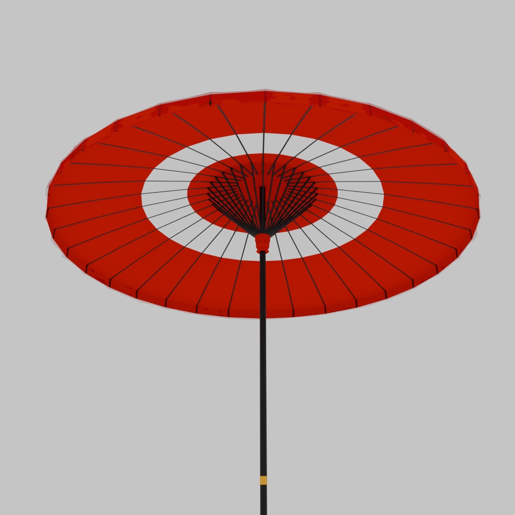 【Blender】風流傘 Fu-ryu-gasa