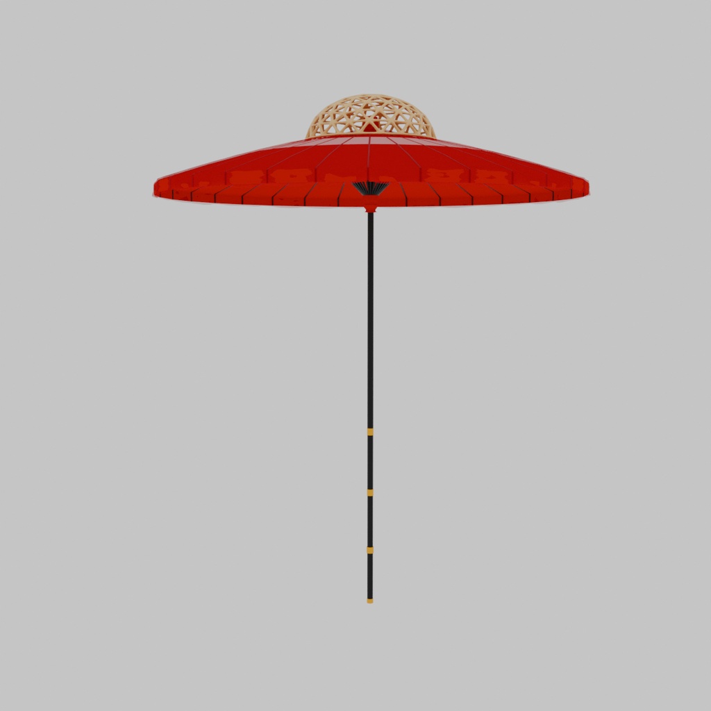 【Blender】風流傘 Fu-ryu-gasa