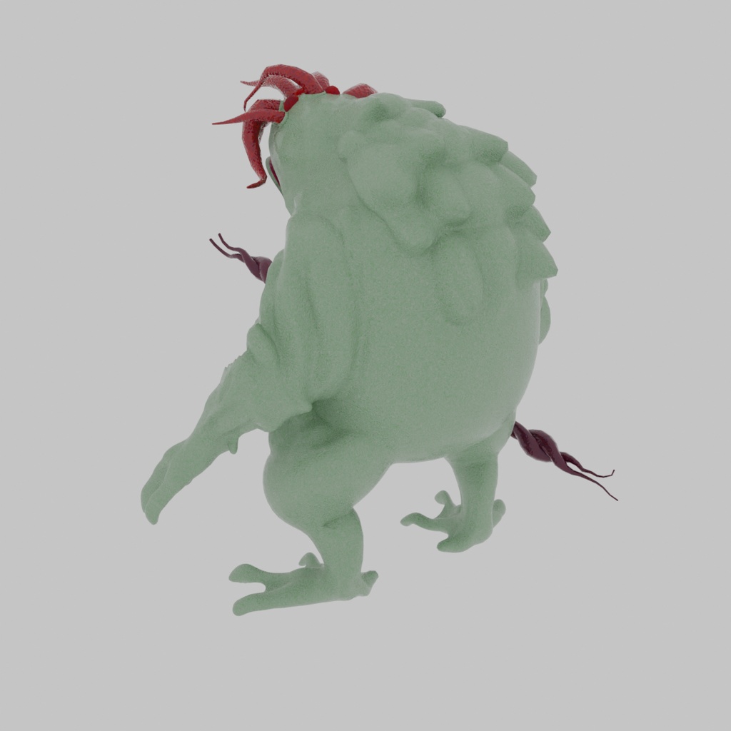 【Blender】月棲獣ムーンビースト moonbeast