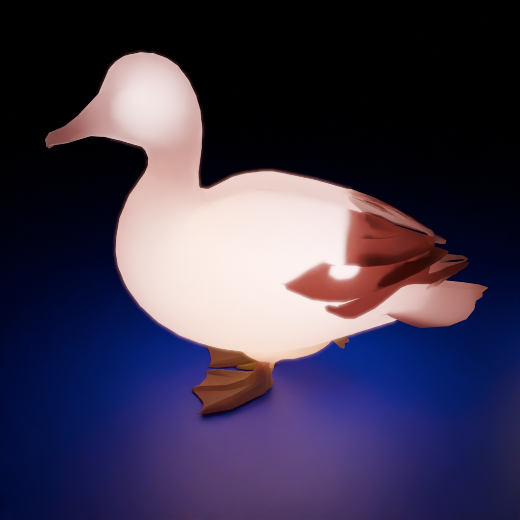 【Blender】カルガモ親子の間接照明 Night Demon Night-gaunts