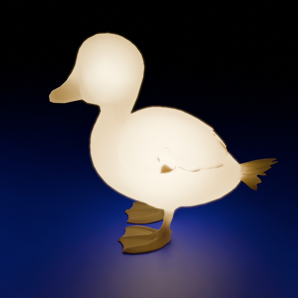 【Blender】カルガモ親子の間接照明 Night Demon Night-gaunts