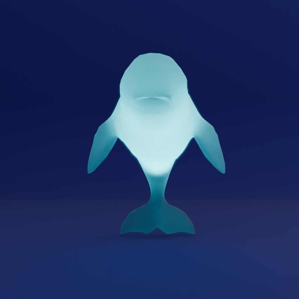 【Blender】ベルーガとジュゴンの間接照明 Indirect lighting of beluga and dugong