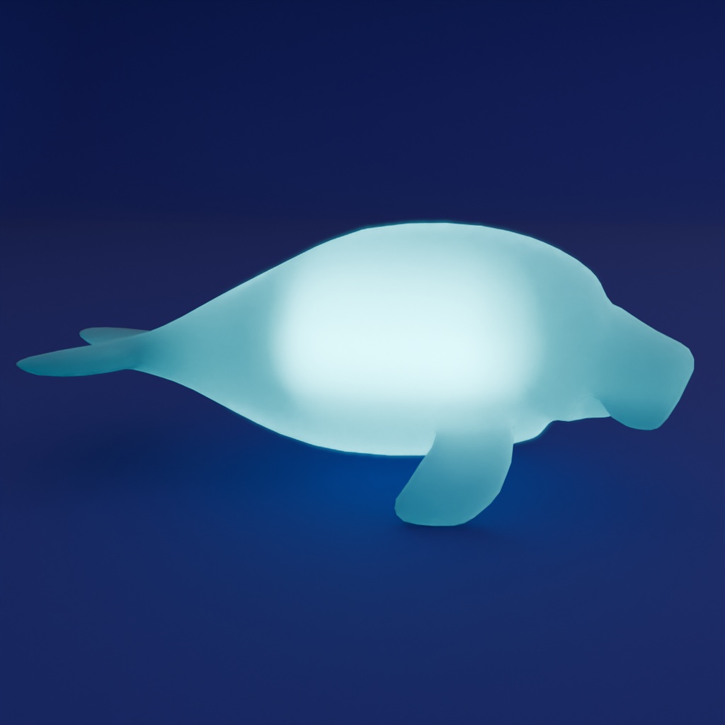 【Blender】ベルーガとジュゴンの間接照明 Indirect lighting of beluga and dugong