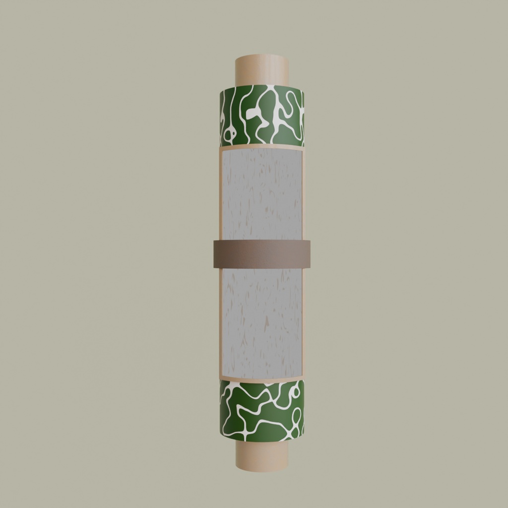 【Blender】ローポリ忍者道具セット Low Poly Ninja Tool Set