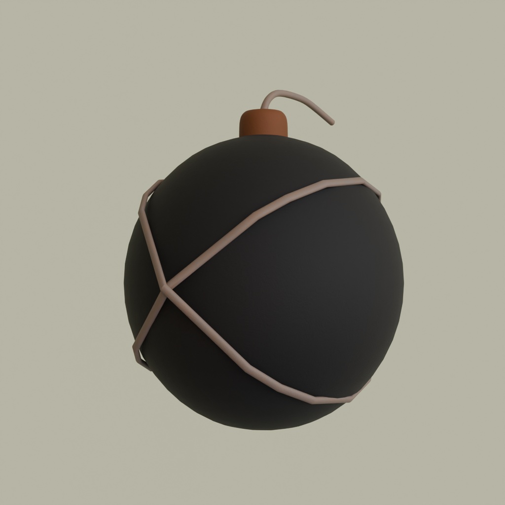 【Blender】ローポリ忍者道具セット Low Poly Ninja Tool Set