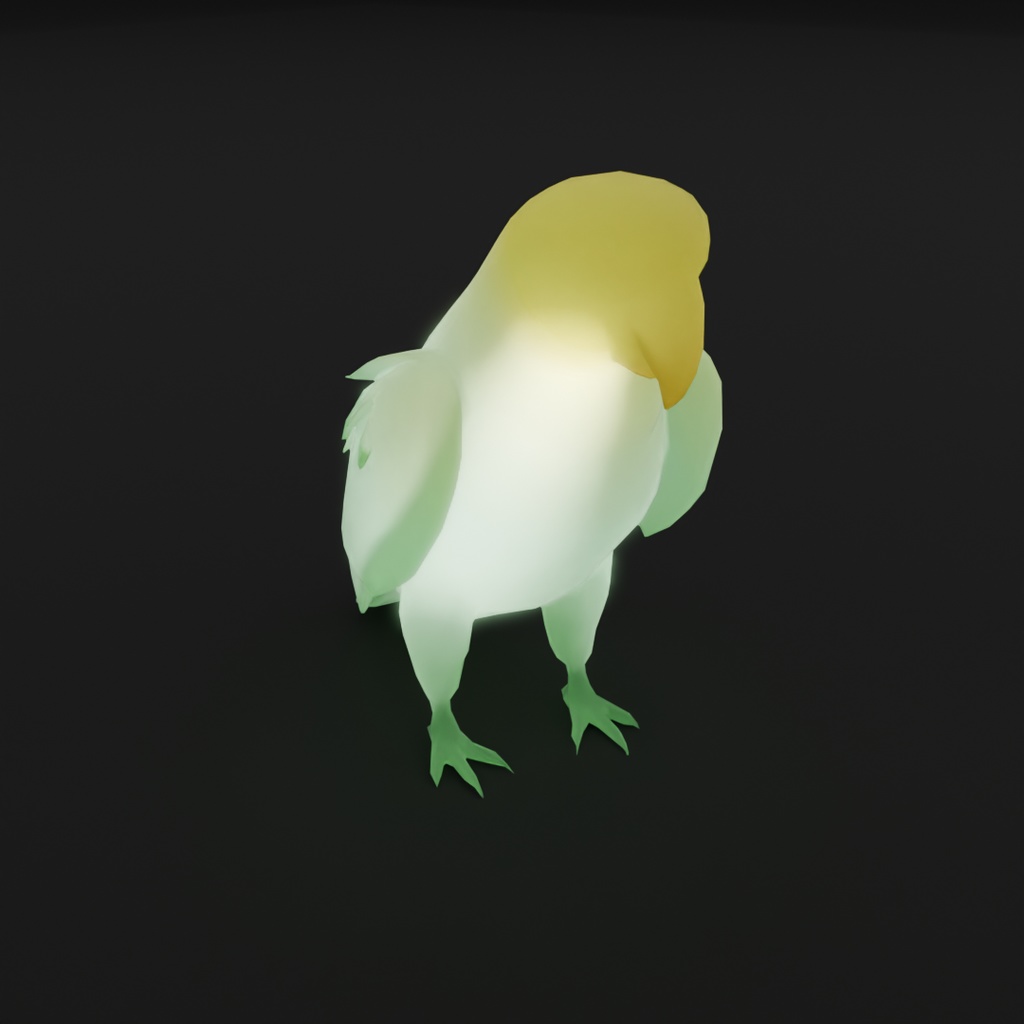 【Blender】インコとオウムの間接照明 Indirect lighting for parakeets and parrots