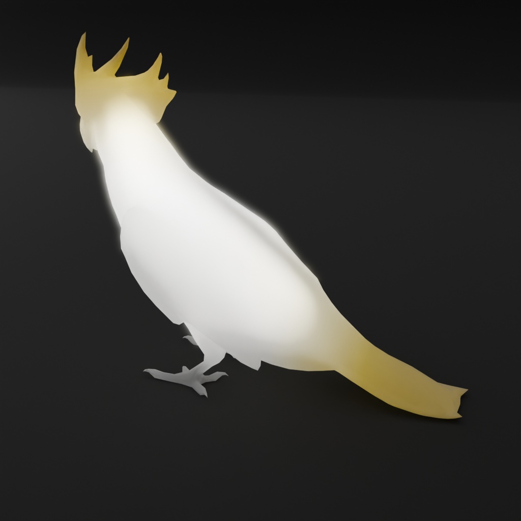 【Blender】インコとオウムの間接照明 Indirect lighting for parakeets and parrots