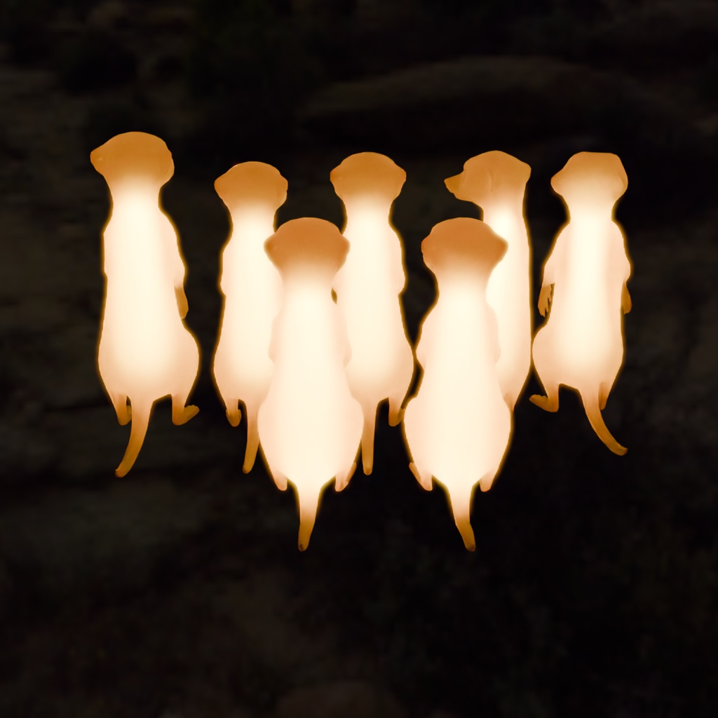 【Blender】ミーアキャットたちの間接照明 Indirect lighting for meerkats