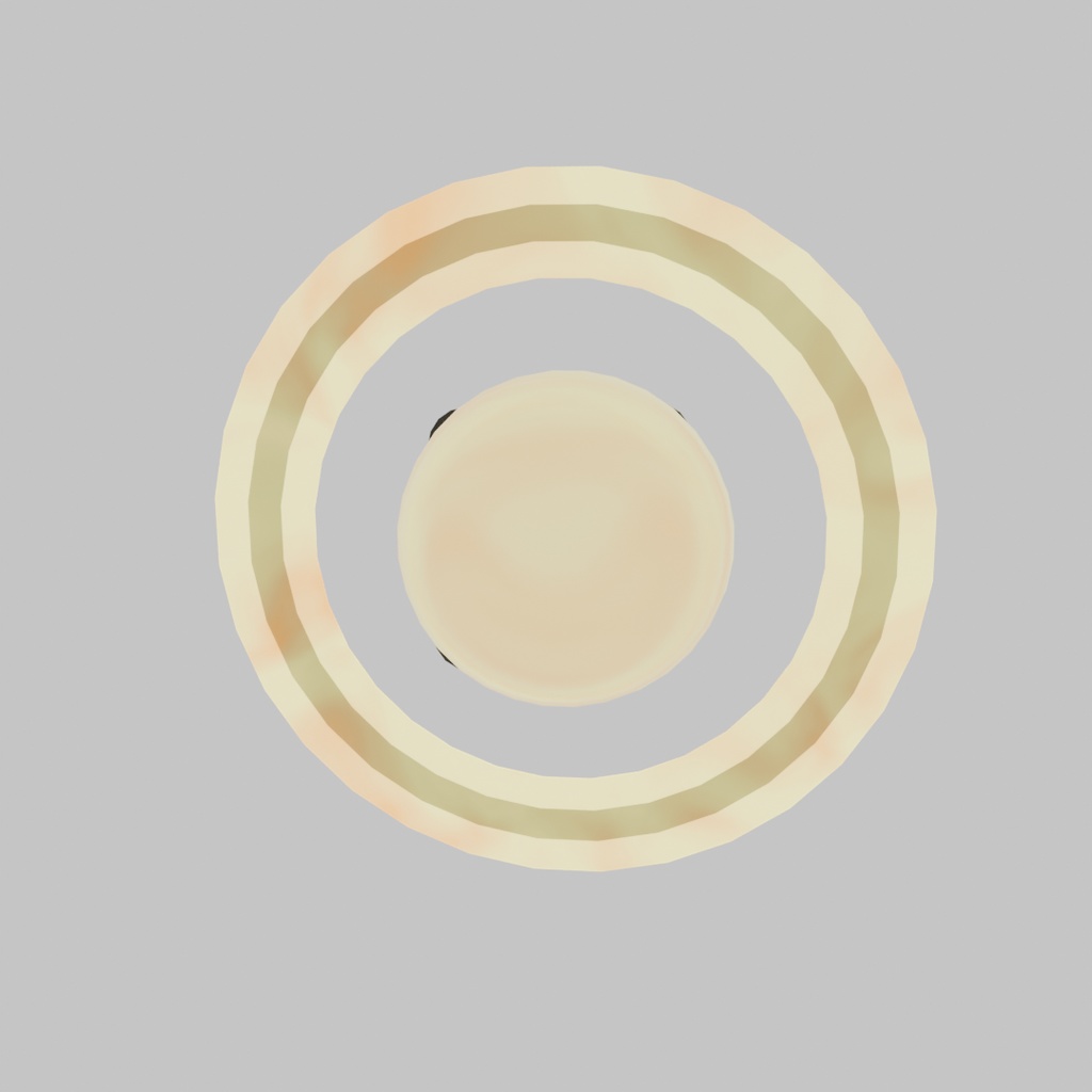 【Blender】土星の卓上ライト Saturn tabletop light