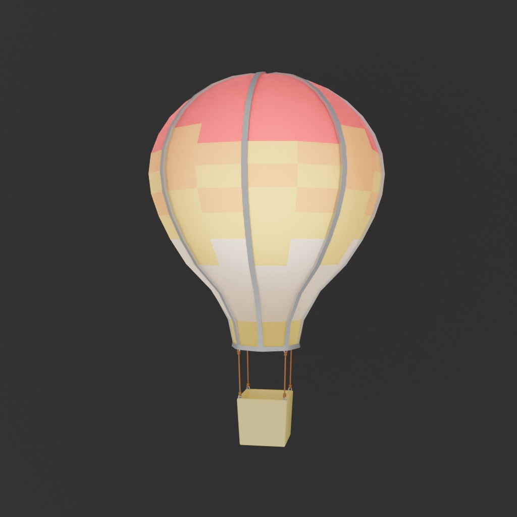 【Blender】気球の間接照明 Indirect lighting for balloons
