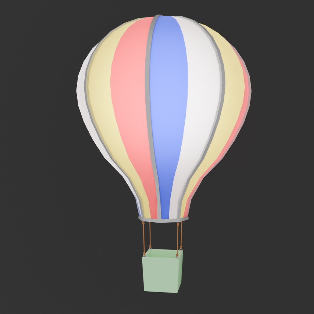 【Blender】気球の間接照明 Indirect lighting for balloons