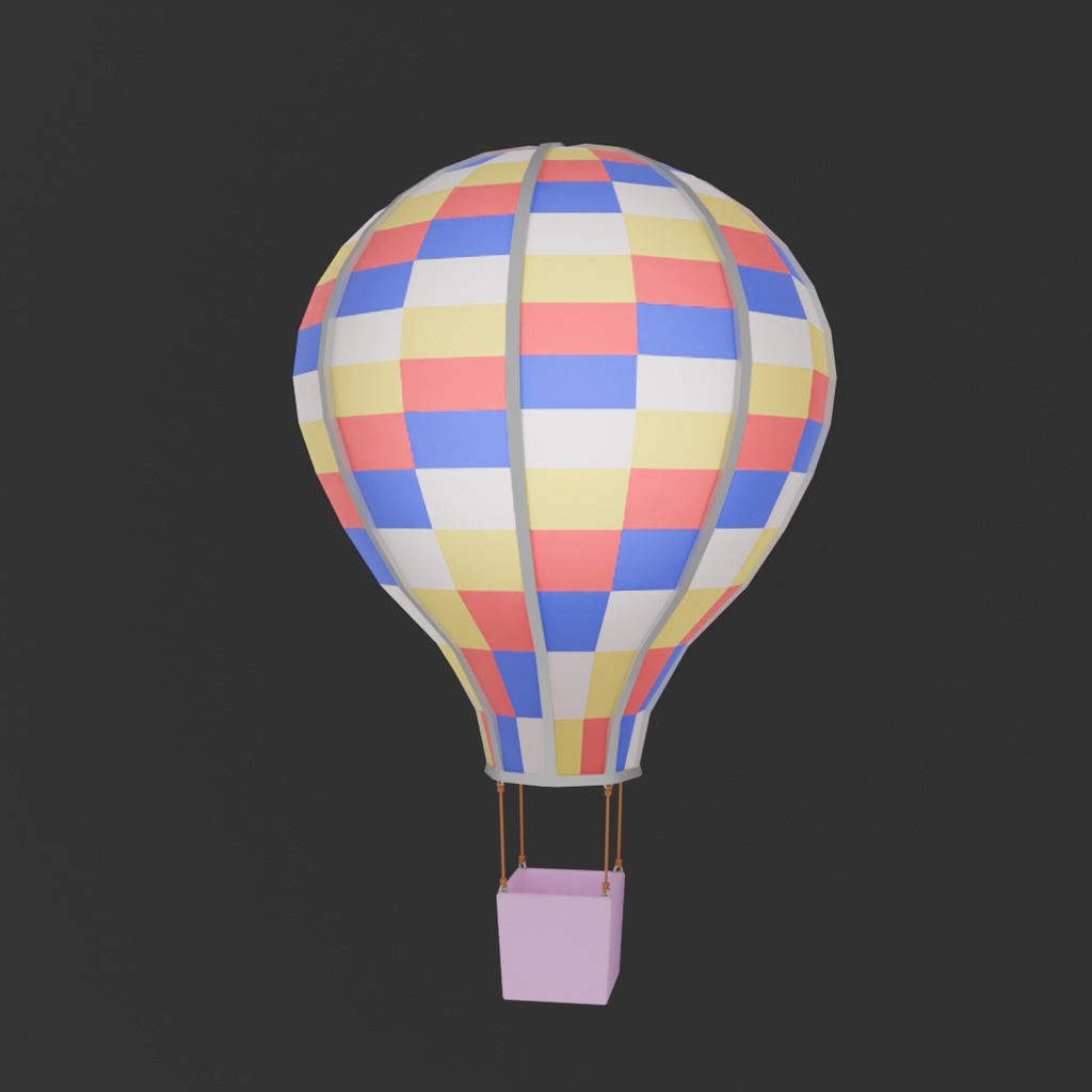 【Blender】気球の間接照明 Indirect lighting for balloons