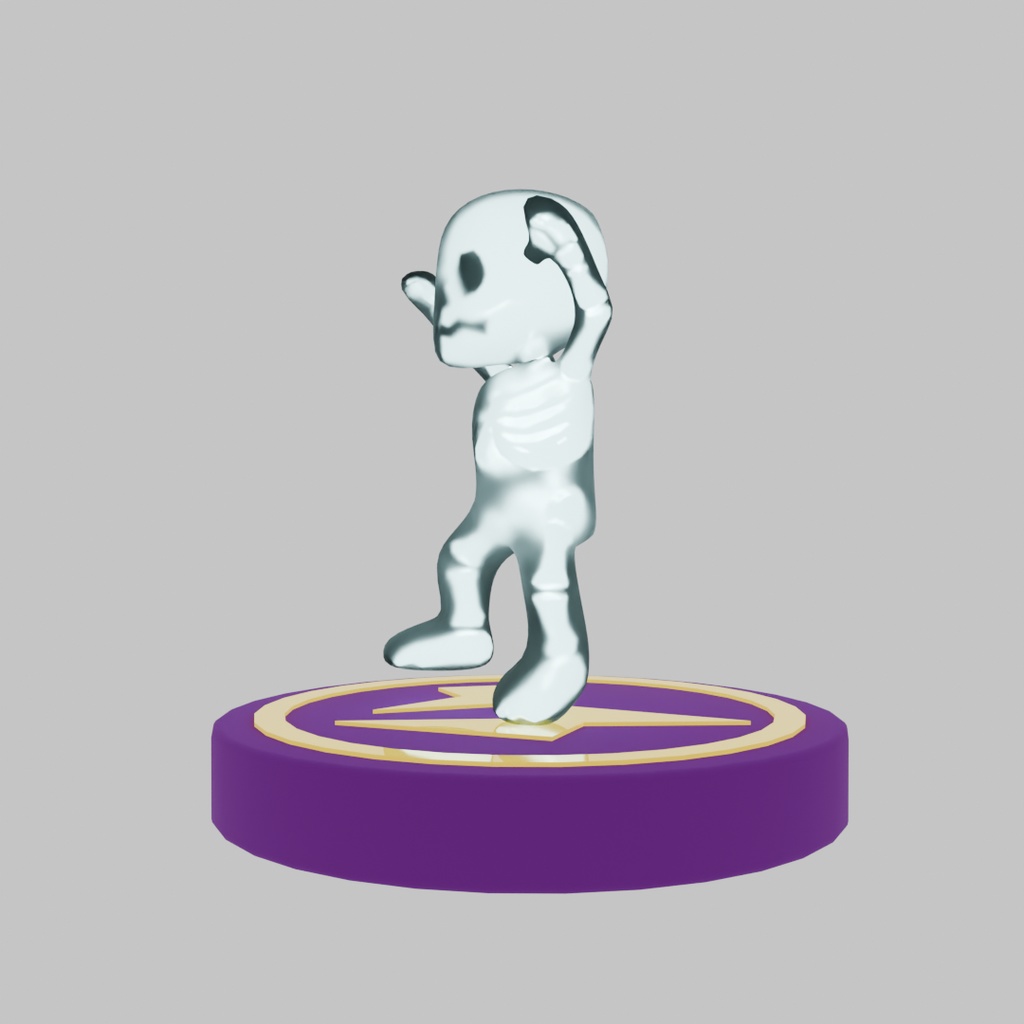 【Blender】雷トラップにはまった男のライト Light of a man stuck in a lightning trap