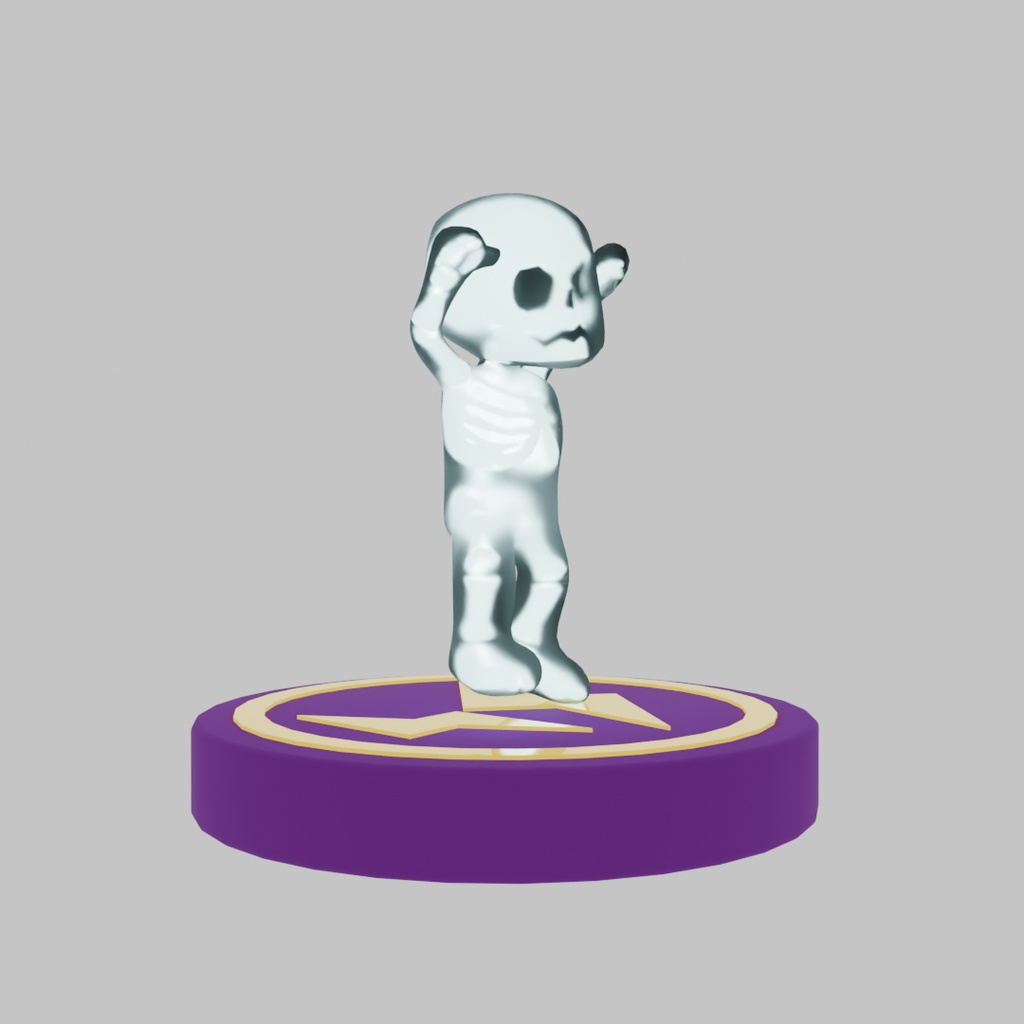 【Blender】雷トラップにはまった男のライト Light of a man stuck in a lightning trap