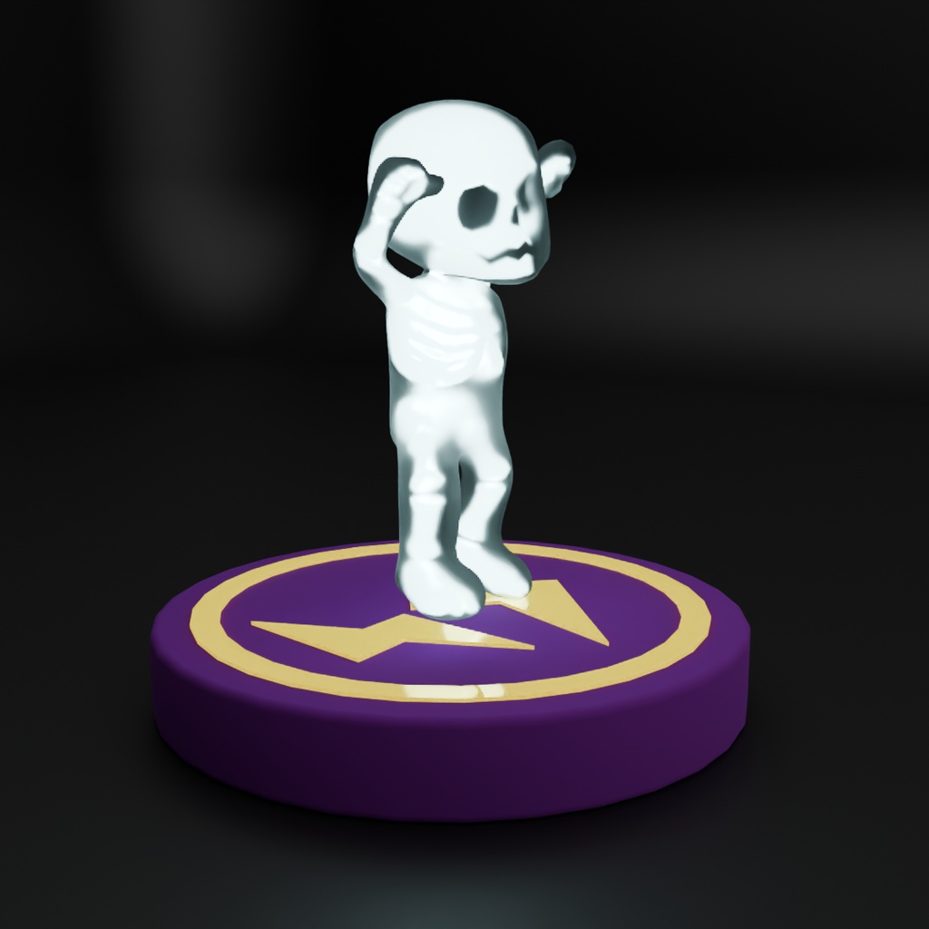 【Blender】雷トラップにはまった男のライト Light of a man stuck in a lightning trap