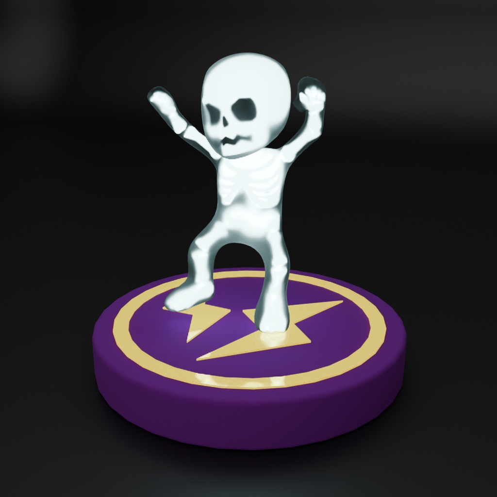 【Blender】雷トラップにはまった男のライト Light of a man stuck in a lightning trap