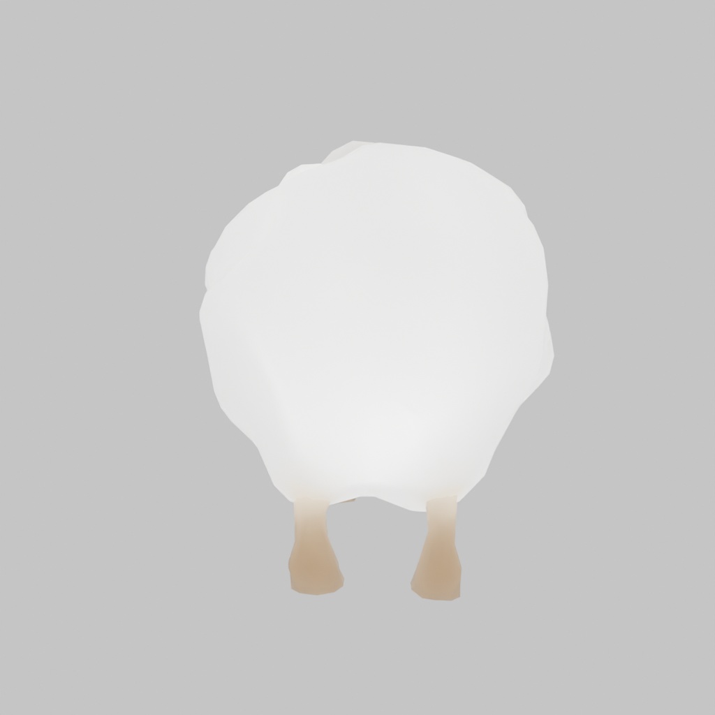 【Blender】もこもこ羊の間接照明 Fluffy Sheep Indirect Lighting