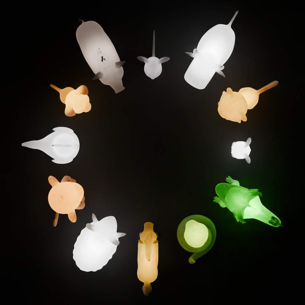 【Blender】干支の間接照明 Indirect lighting of the zodiac