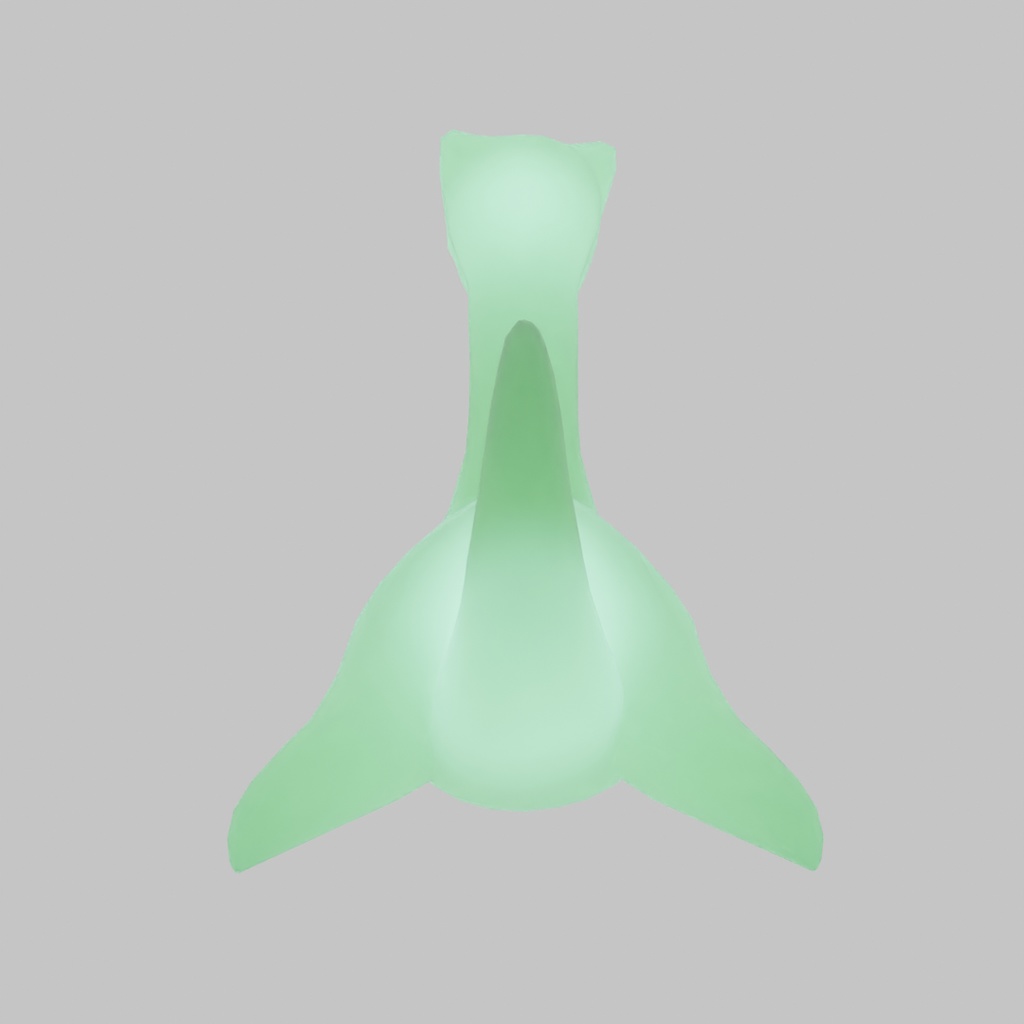 【Blender】ネス湖の怪獣ネッシーの間接照明 Indirect lighting of Nessie, the Loch Ness Monster