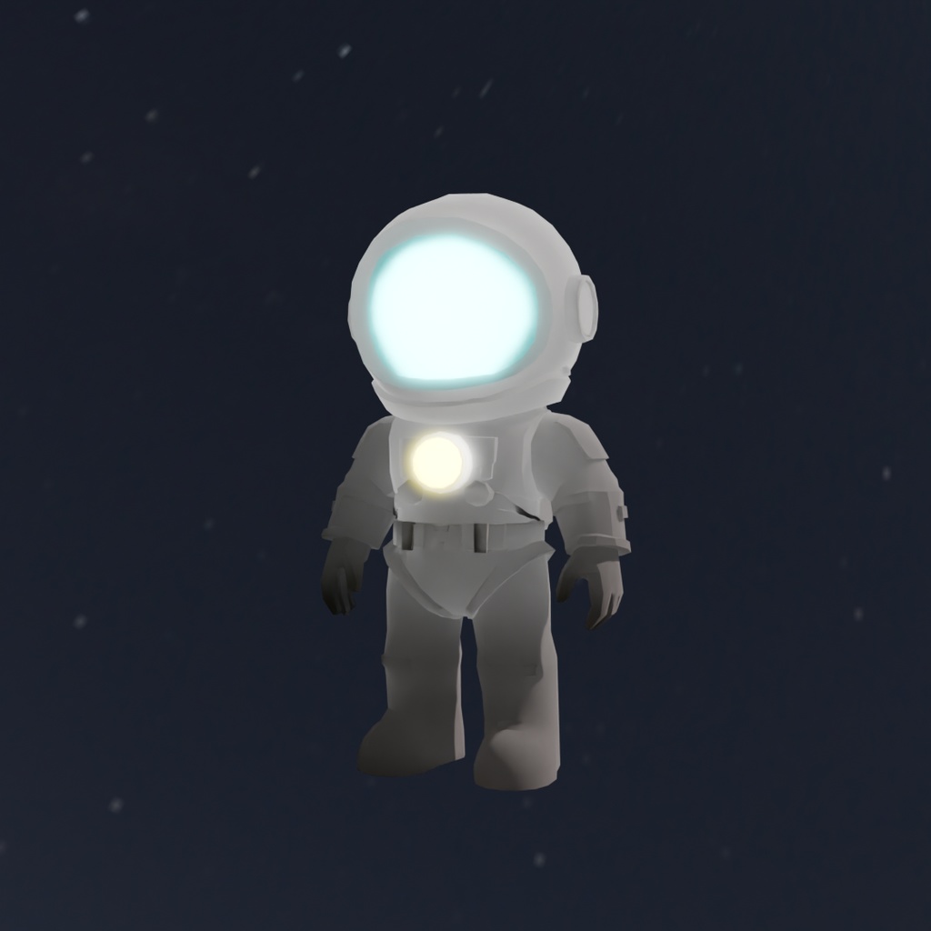 【Blender】宇宙服の間接照明 Indirect lighting of spacesuit