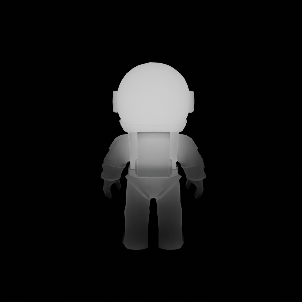 【Blender】宇宙服の間接照明 Indirect lighting of spacesuit