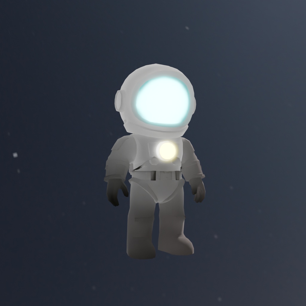【Blender】宇宙服の間接照明 Indirect lighting of spacesuit