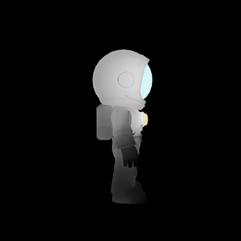 【Blender】宇宙服の間接照明 Indirect lighting of spacesuit