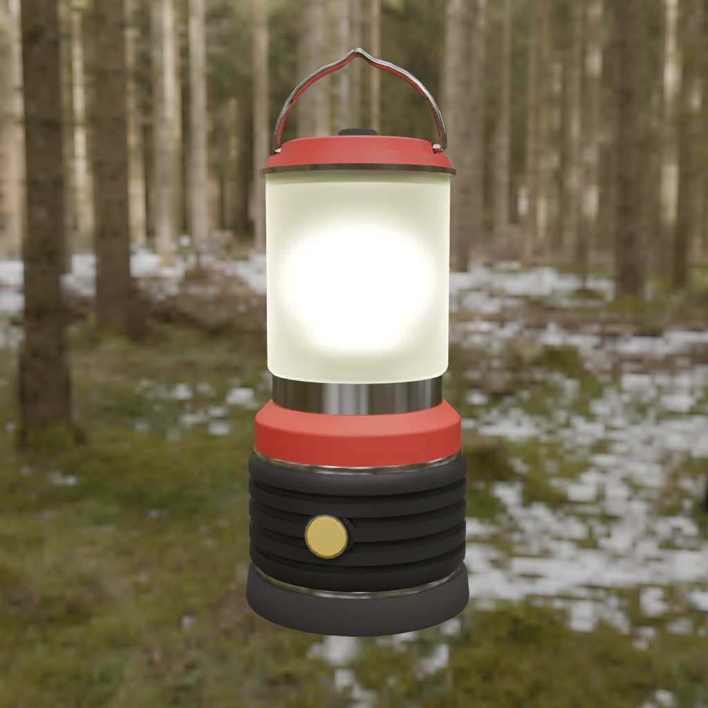 【Blender】 LED ランタン LED lantern