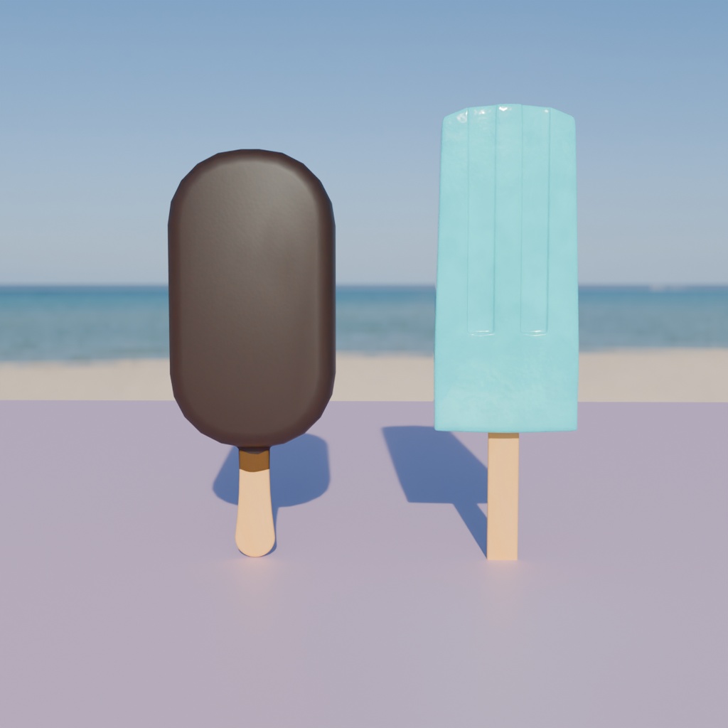 【Blender】 アイスクリームセット Icecream set